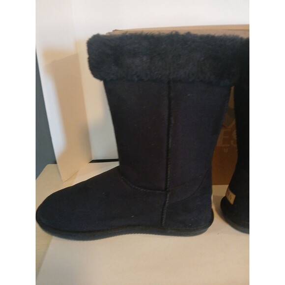 Apres by Lamo BLACK Microfiber Faux Fur Lined Winter Boots Women's Sz 11 NIB - Picture 6 of 16